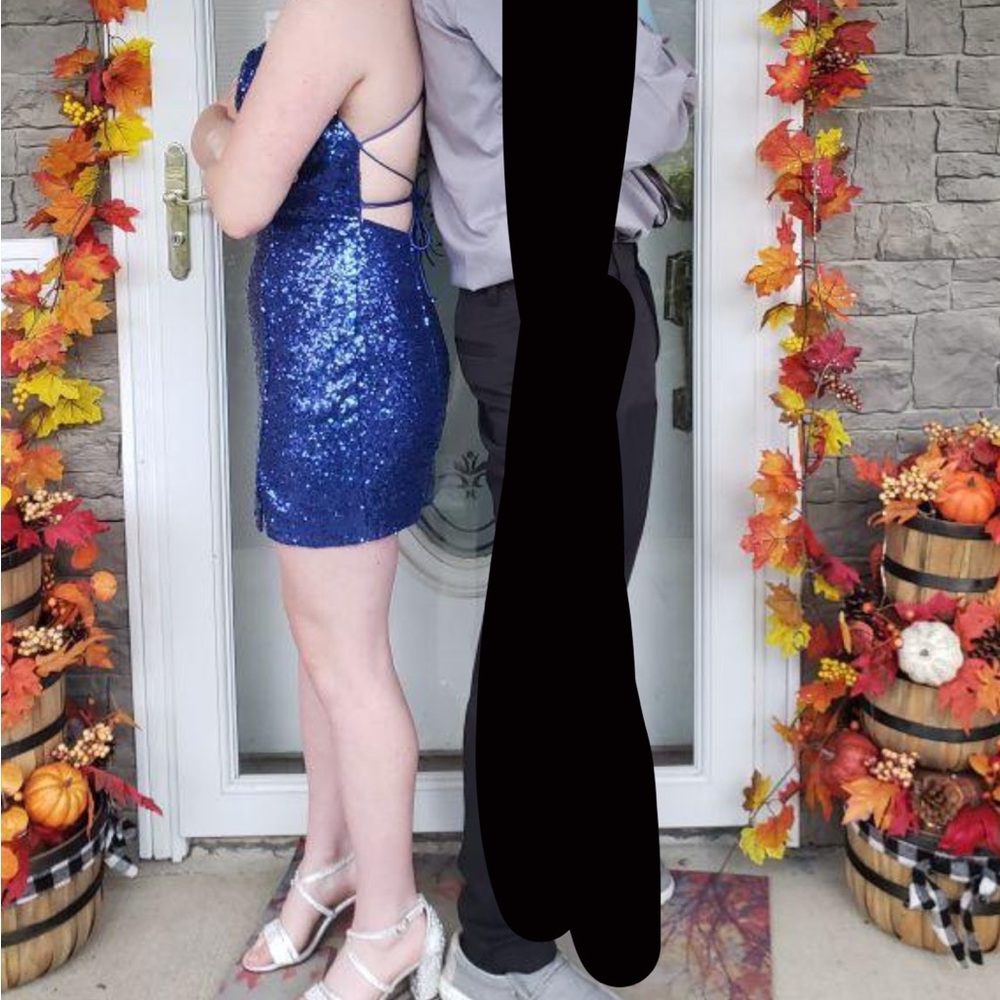 Blue Homecoming Dress